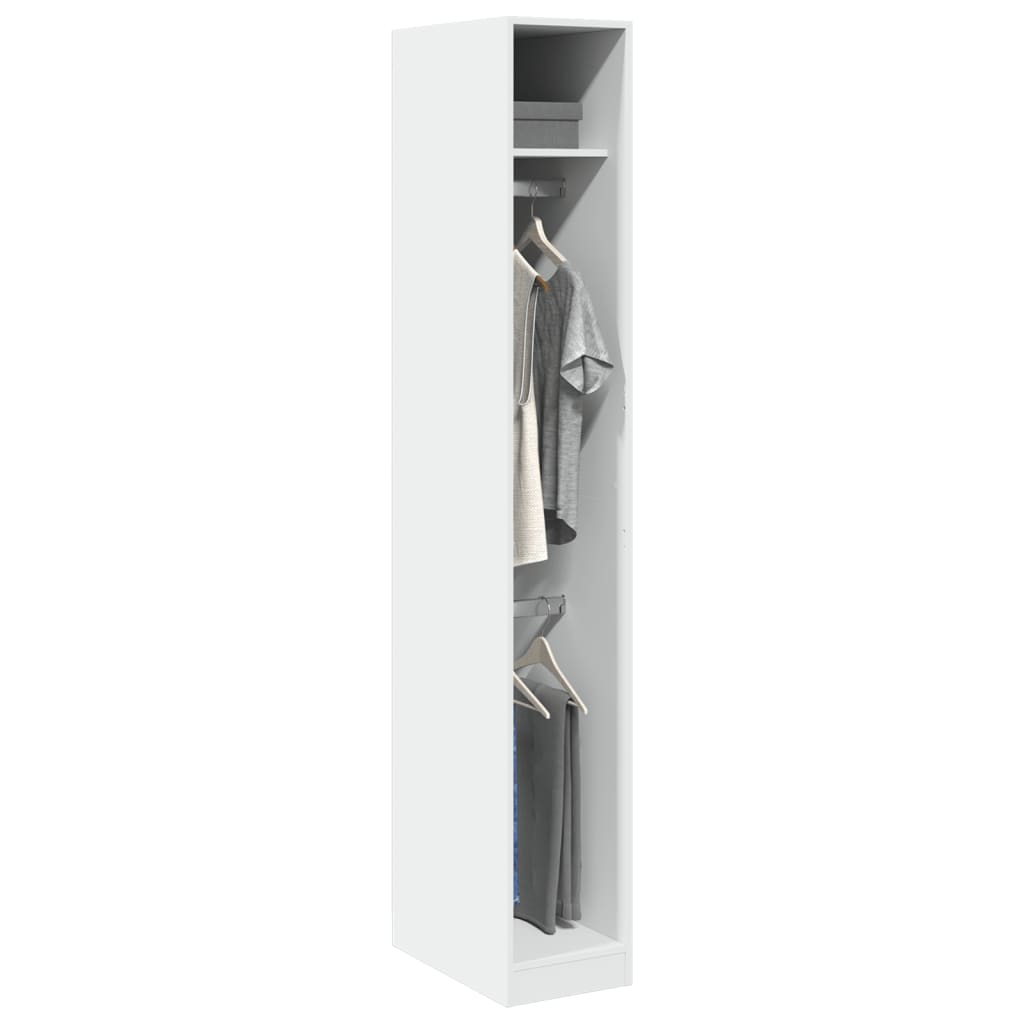 Armadio Con Cassetti In Legno Multistrato Bianco