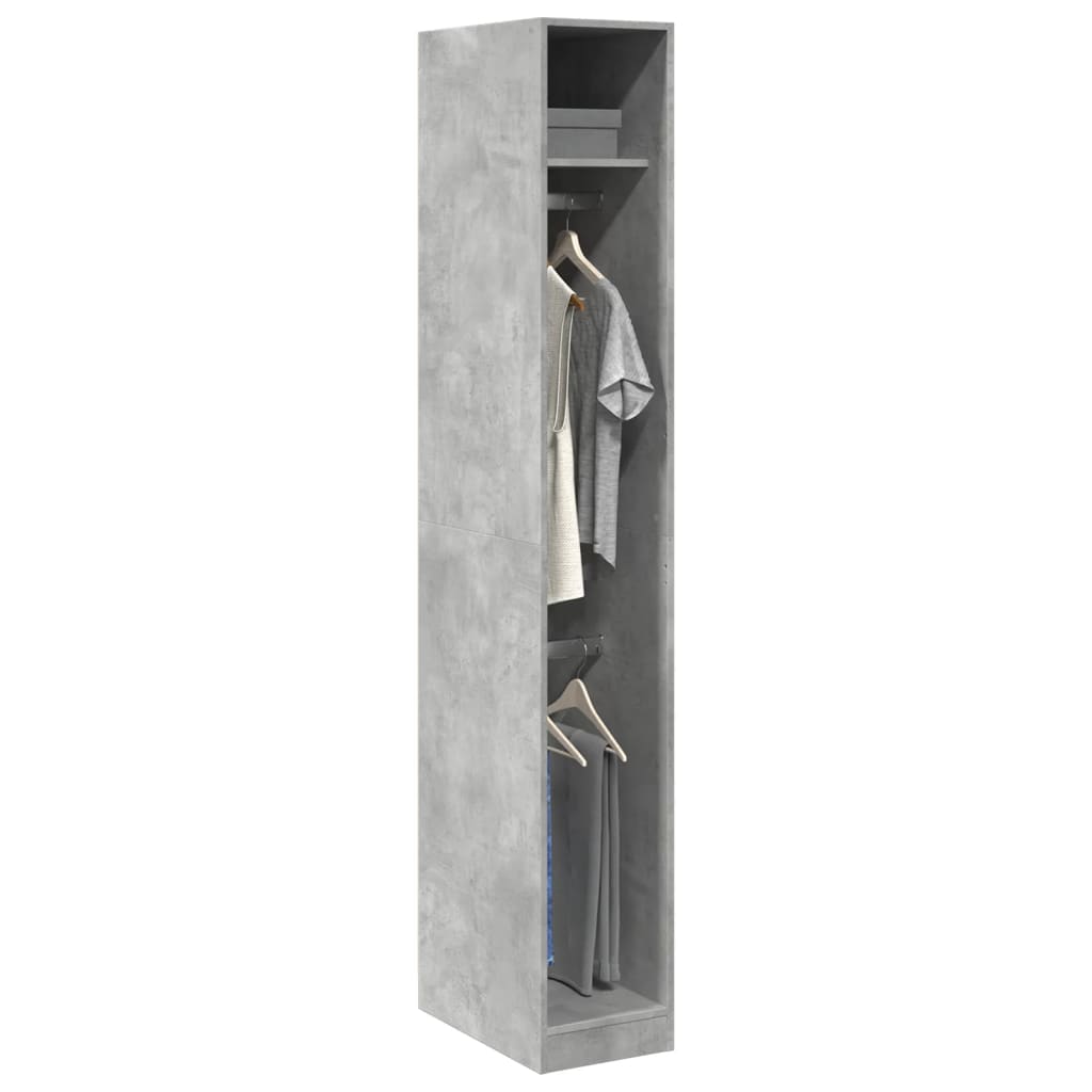 Armadio In Legno Multistrato Grigio Cemento
