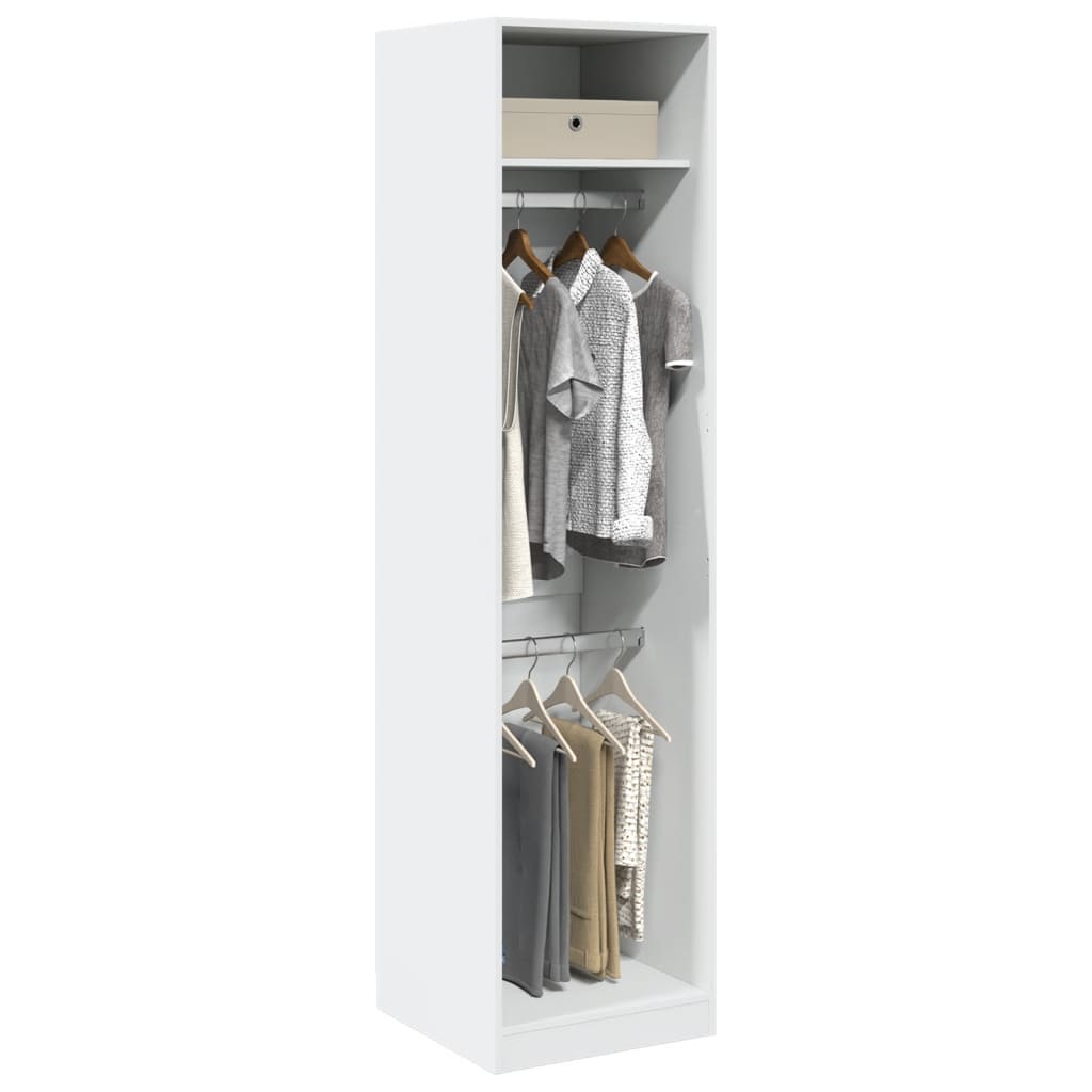 Armadio Con Cassetti In Legno Multistrato Bianco