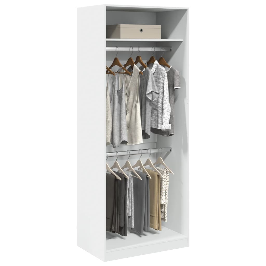 Armadio Con Cassetti In Legno Multistrato Bianco