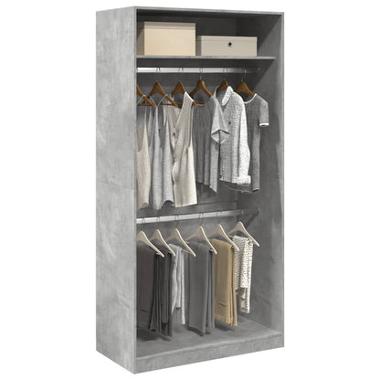 Armadio In Legno Multistrato Grigio Cemento