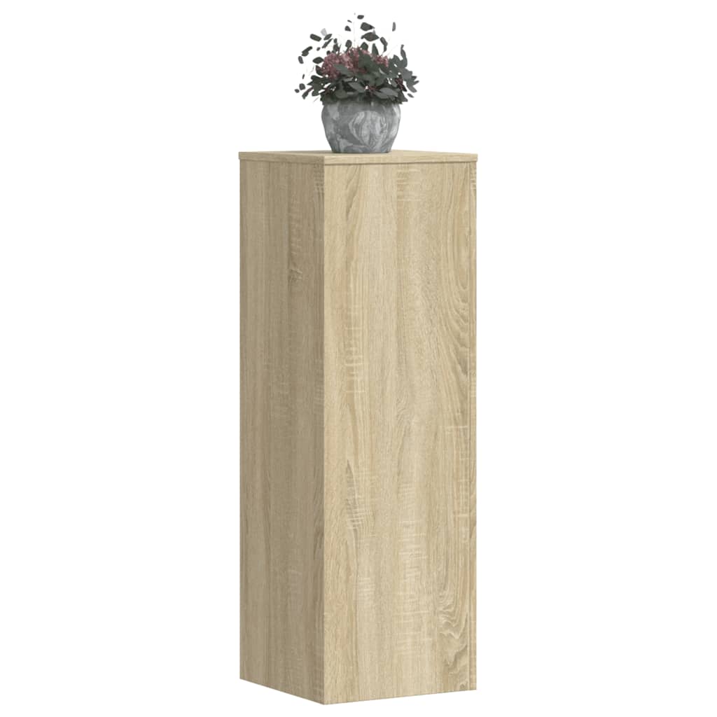 Supporti Per Piante 2 Pz Bianchi 30X30X50Cm Legno Multistrato