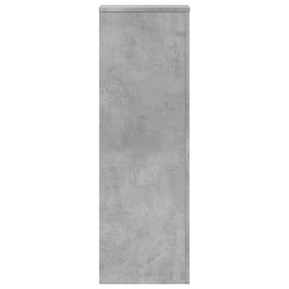 Supporti Per Piante 2 Pz Grigio Cemento 33X33X100Cm Multistrato