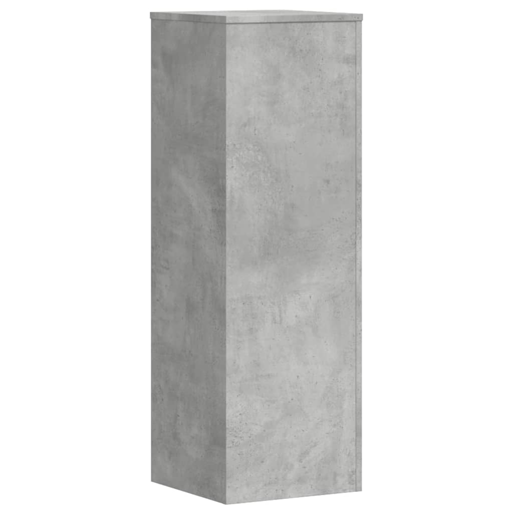 Supporti Per Piante 2 Pz Grigio Cemento 33X33X100Cm Multistrato