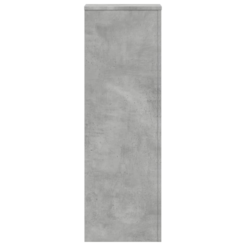 Supporti Per Piante 2 Pz Grigio Cemento 33X33X100Cm Multistrato