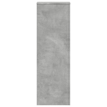 Supporti Per Piante 2 Pz Grigio Cemento 33X33X100Cm Multistrato