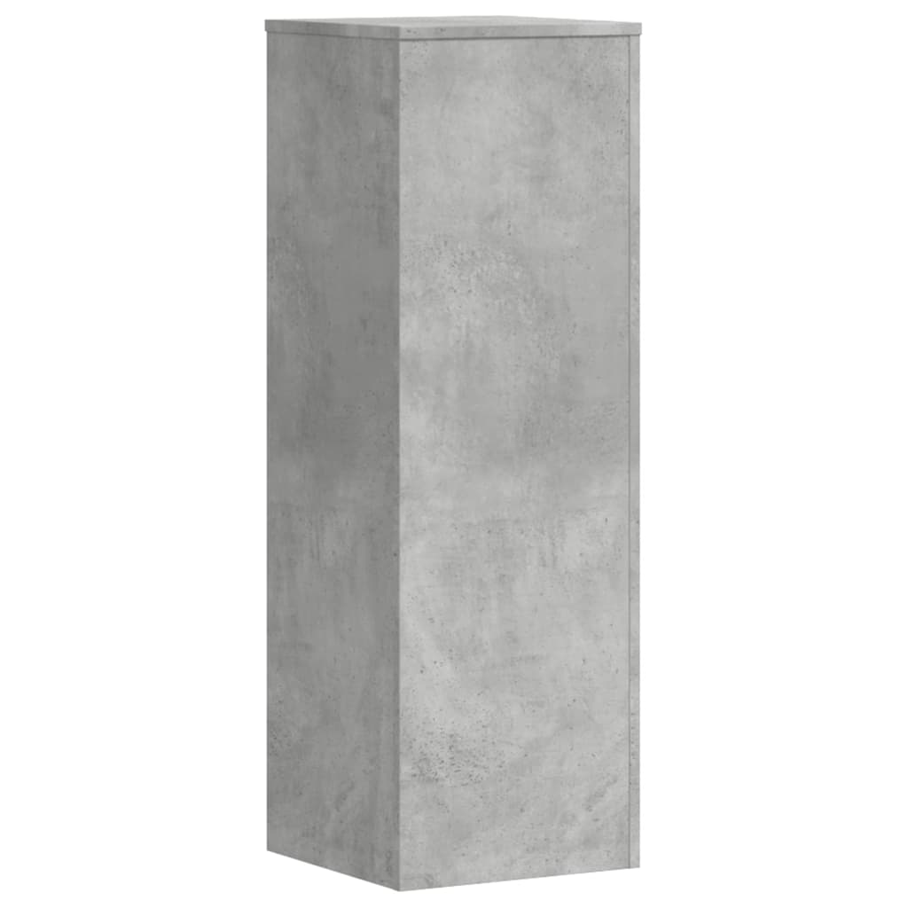 Supporti Per Piante 2 Pz Grigio Cemento 33X33X100Cm Multistrato