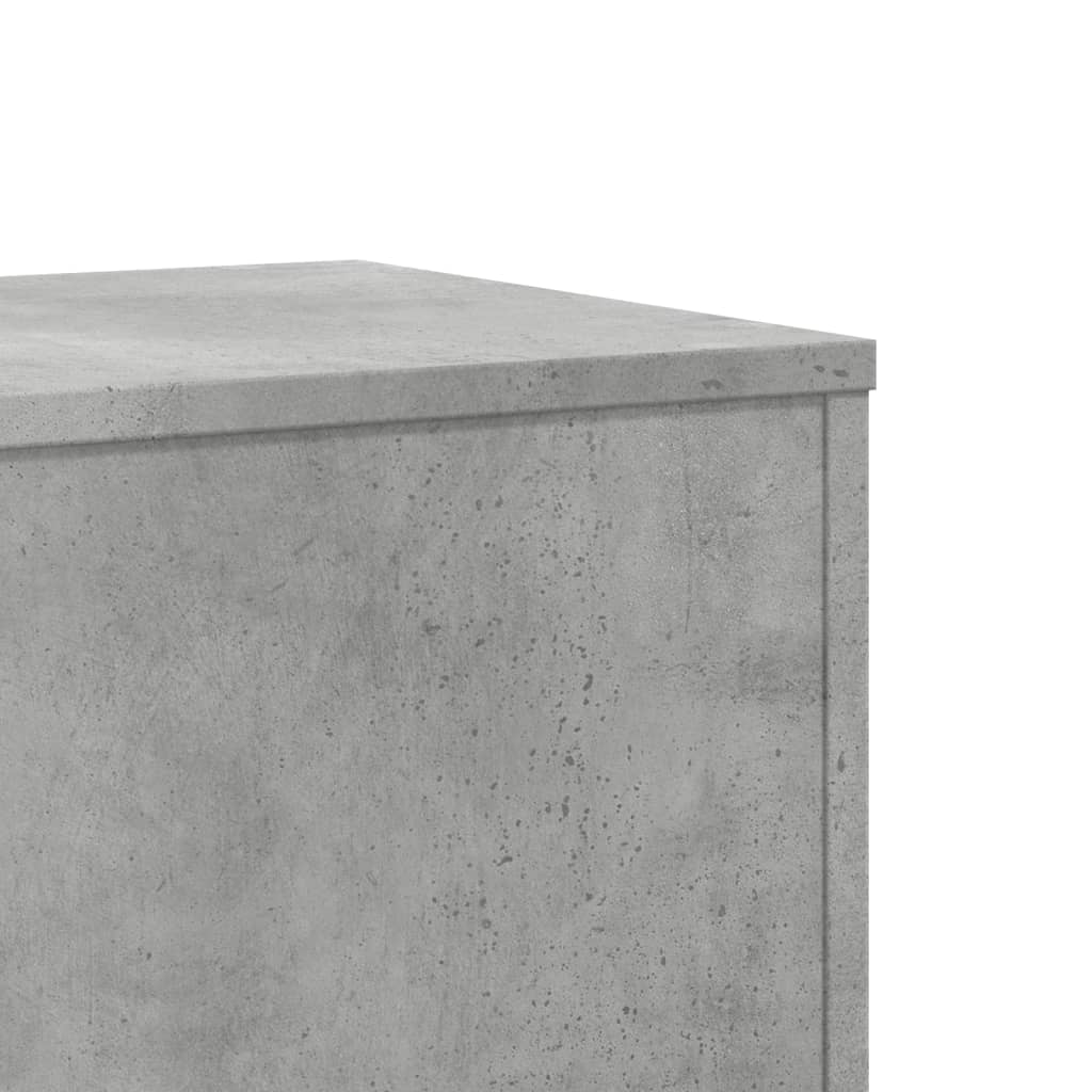 Supporti Per Piante 2 Pz Grigio Cemento 33X33X100Cm Multistrato