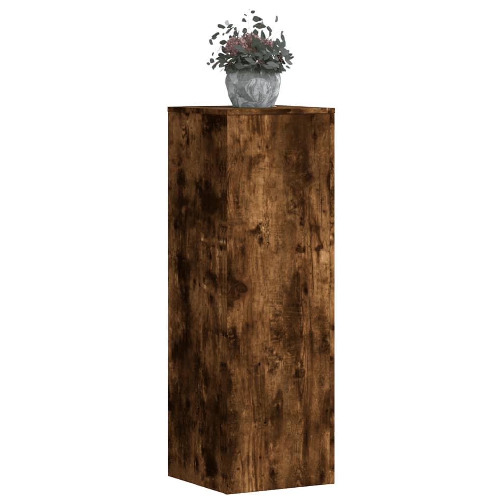 Supporti Per Piante 2 Pz Bianchi 30X30X50Cm Legno Multistrato