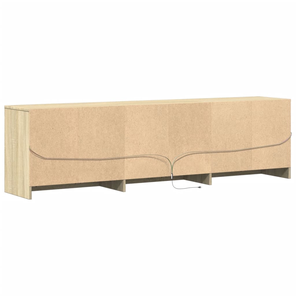 Mobile Porta Tv Con Led 180X34X50Cm In Truciolato