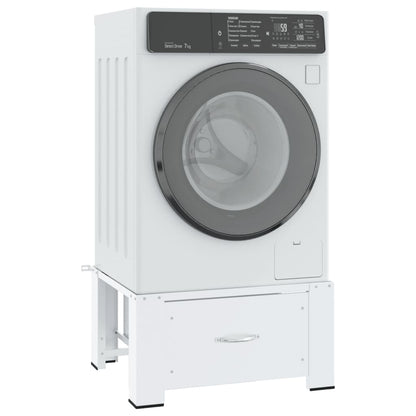 Supporto Doppio Lavatrice E Asciugatrice Con Cassetti Bianco