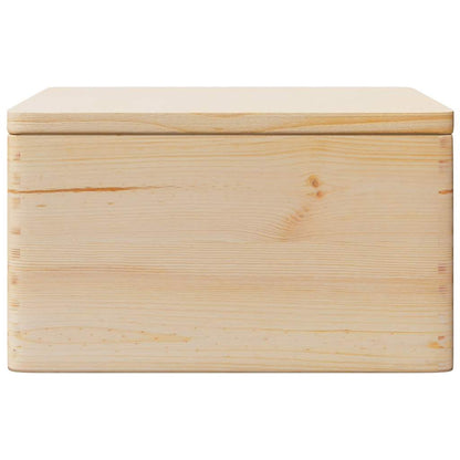 Scatola In Legno Legno Massello Pino Naturale