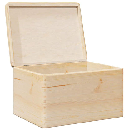 Scatola In Legno Legno Massello Pino Naturale