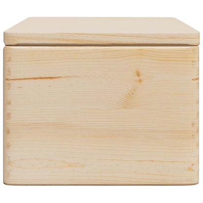 Scatola In Legno Legno Massello Pino Naturale