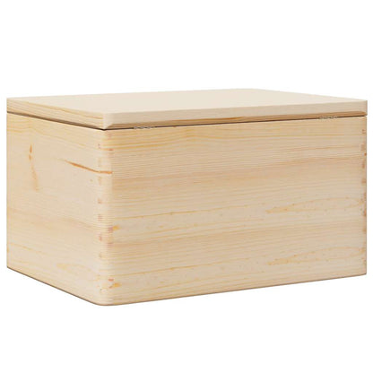 Scatola In Legno Legno Massello Pino Naturale