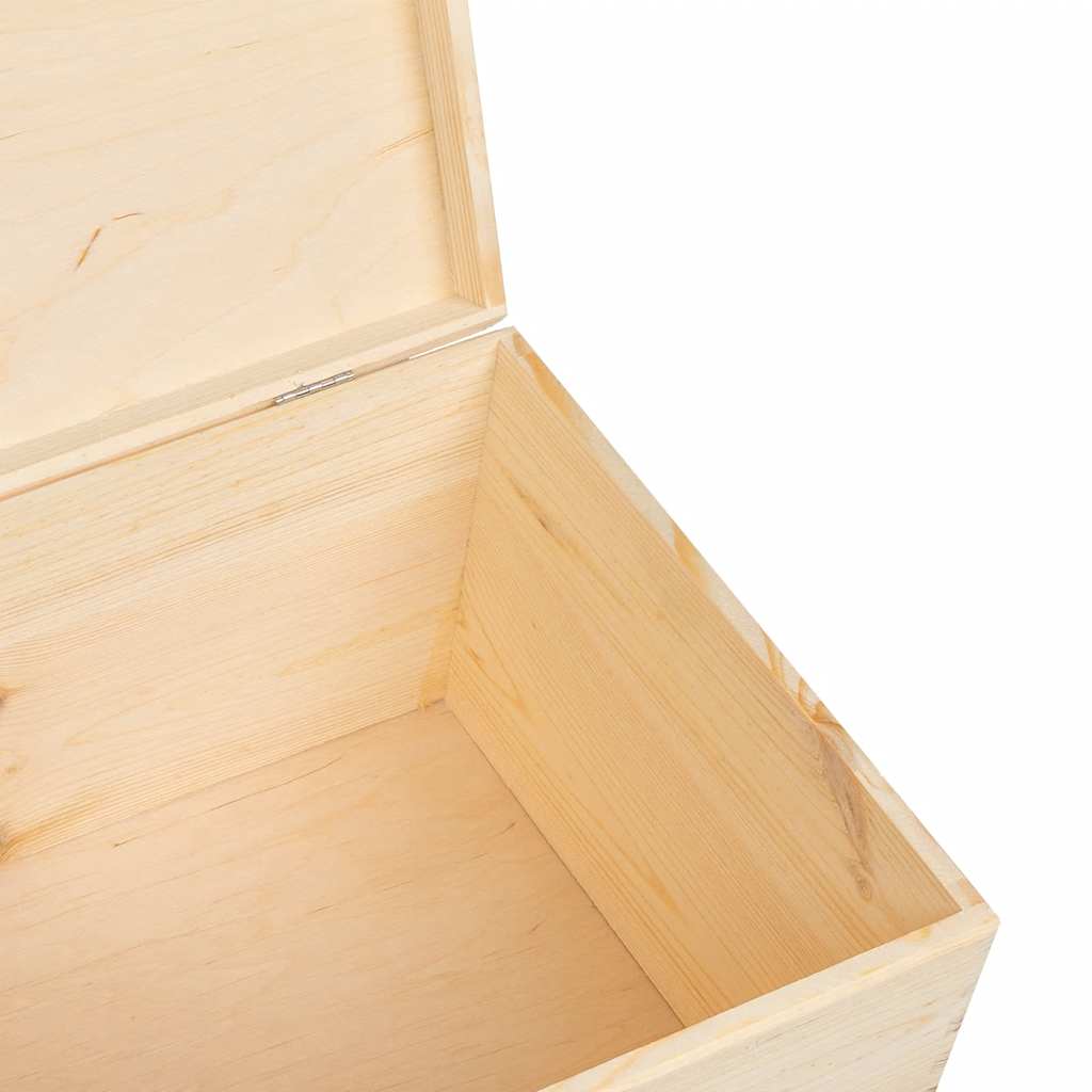 Scatola In Legno Legno Massello Pino Naturale