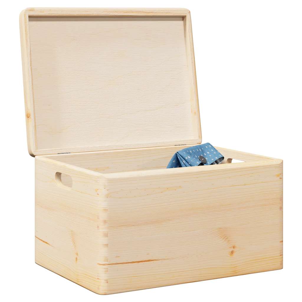 Scatola In Legno Legno Massello Pino Naturale
