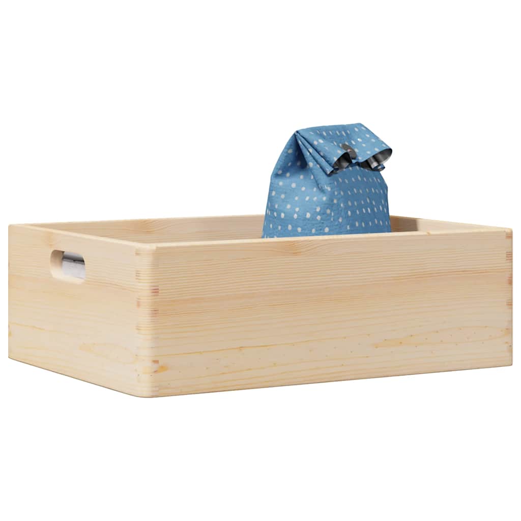 Scatola In Legno Legno Massello Pino Naturale
