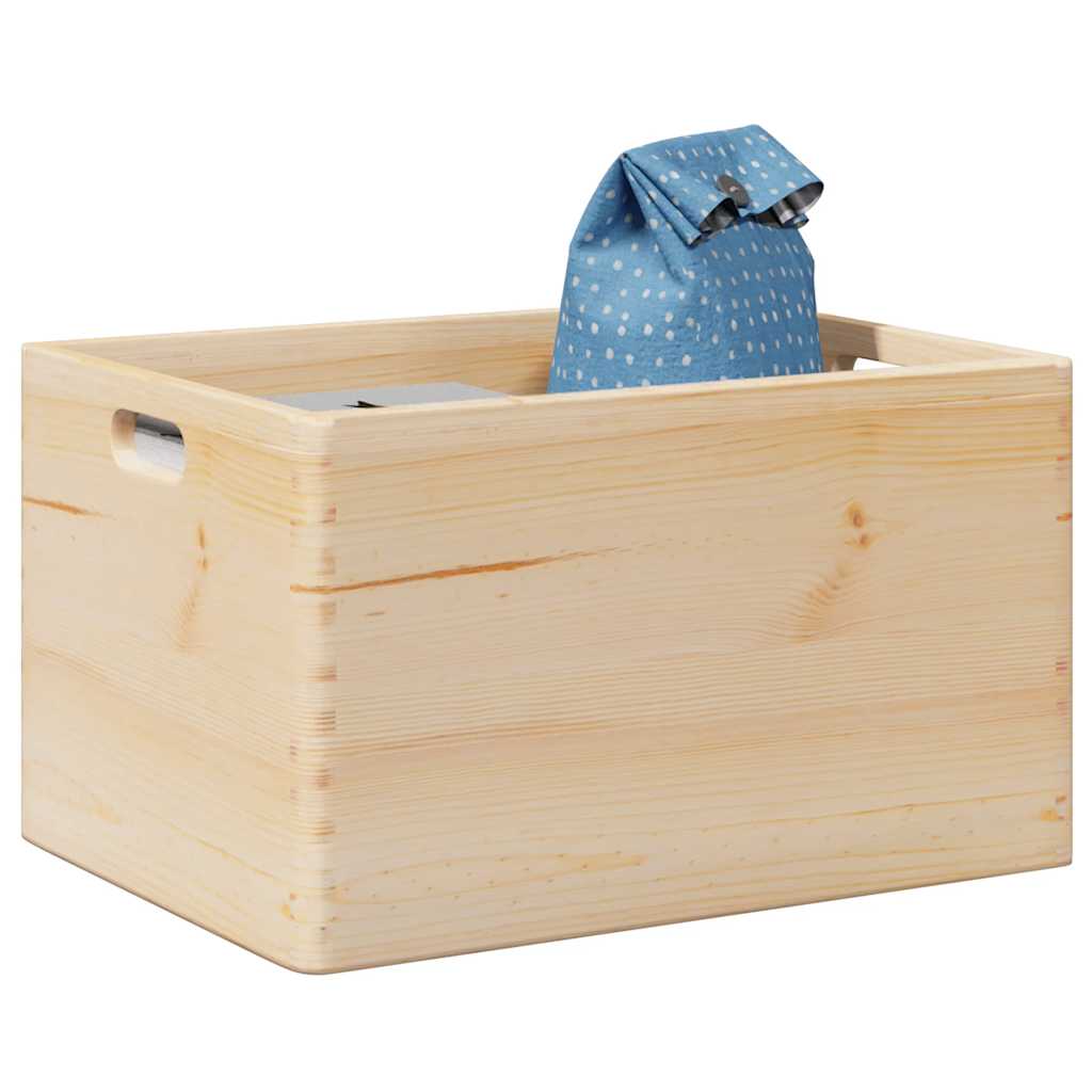 Scatola In Legno Legno Massello Pino Naturale