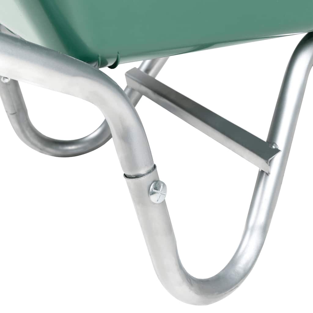 Carriola Verde 90 L 150 Kg In Acciaio Zincato E Plastica