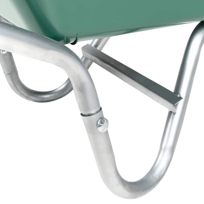 Carriola Verde 90 L 150 Kg In Acciaio Zincato E Plastica
