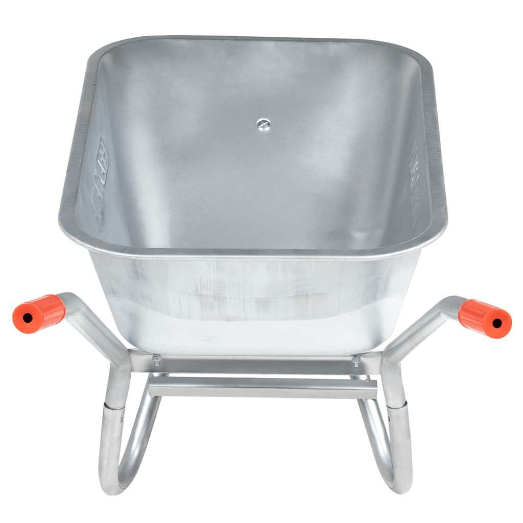 Carriola 90 L 150 Kg In Acciaio Zincato E Plastica
