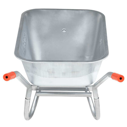 Carriola 90 L 150 Kg In Acciaio Zincato E Plastica