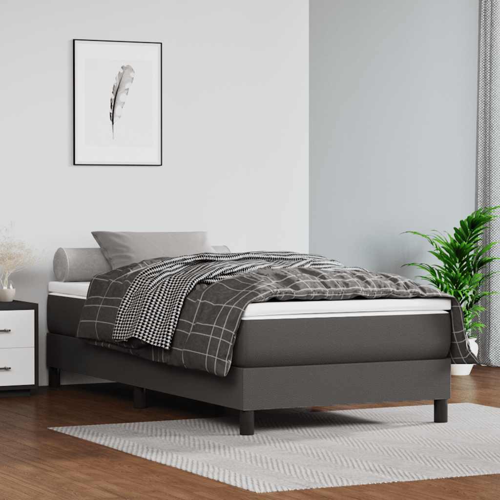 Materasso A Molle 120X190X20 Cm In Similpelle
