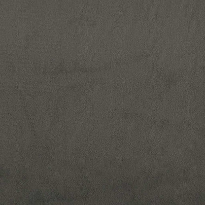 Materasso A Molle 90X210X20 Cm In Velluto Grigio Scuro