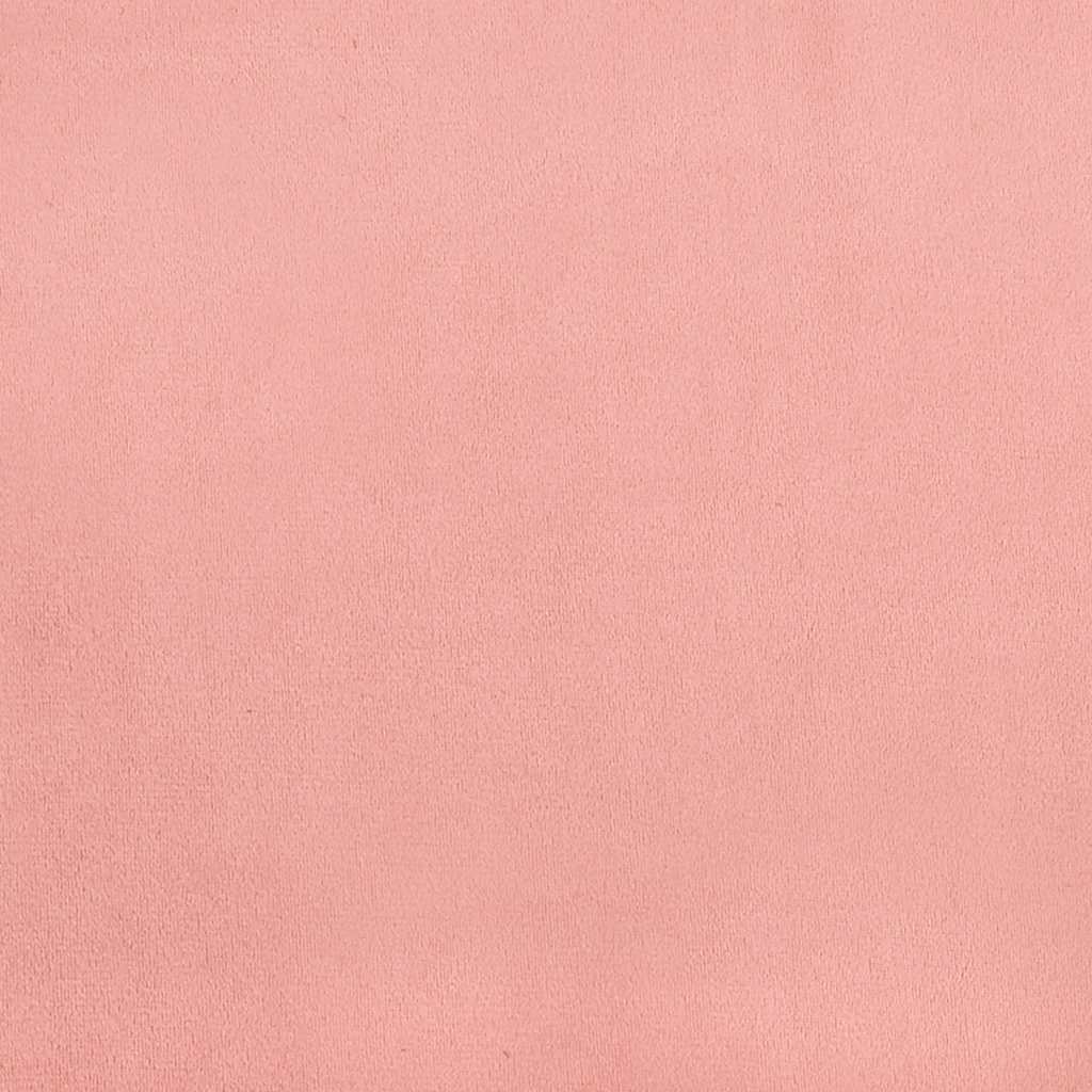 Materasso A Molle Insacchettate 90X210X20 Cm In Velluto Rosa