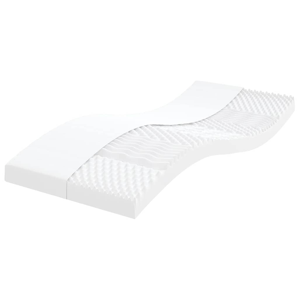 Materasso In Schiuma Bianco 7 Zone Durezza 20 Ild
