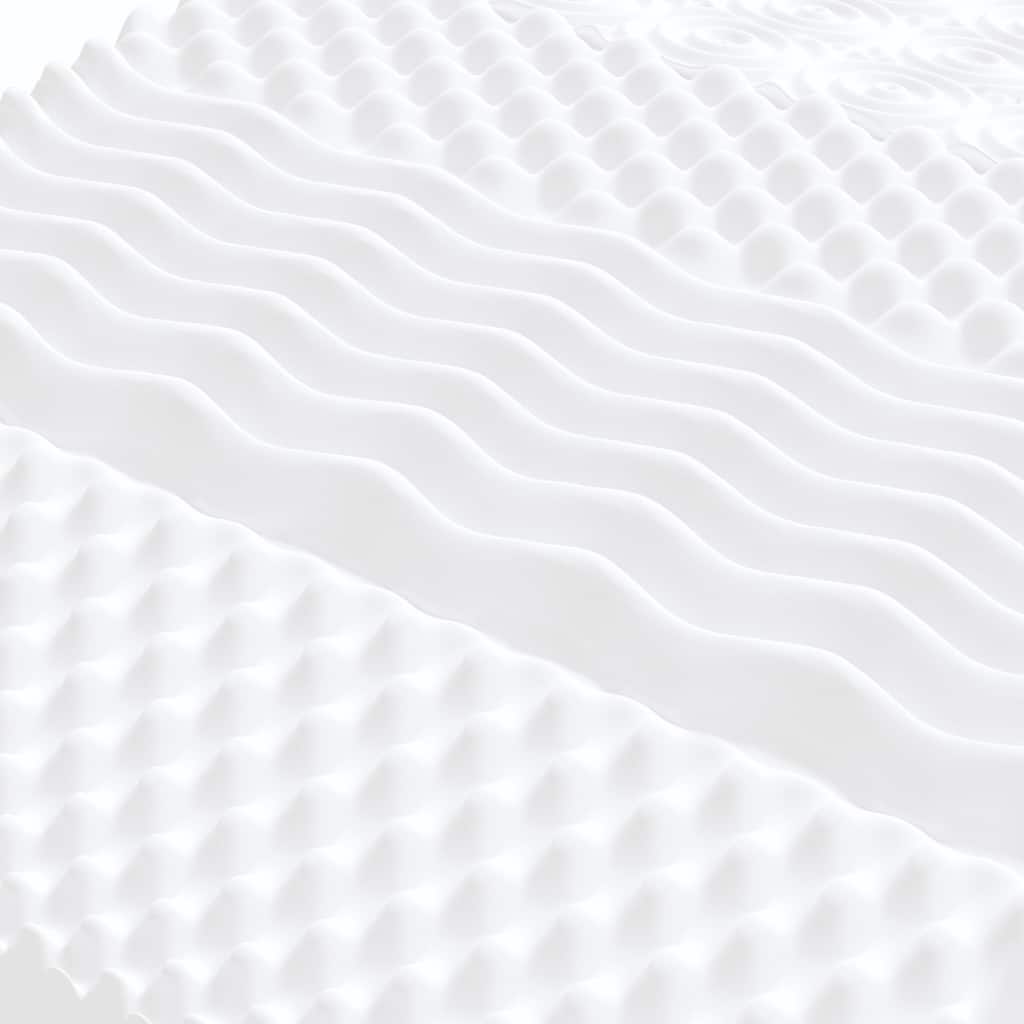 Materasso In Schiuma Bianco 7 Zone Durezza 20 Ild