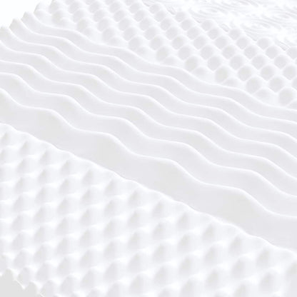 Materasso In Schiuma Bianco 7 Zone Durezza 20 Ild