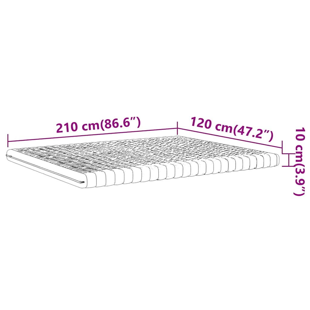 Materasso In Schiuma Bianco 7 Zone Durezza 20 Ild