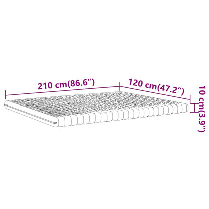 Materasso In Schiuma Bianco 7 Zone Durezza 20 Ild