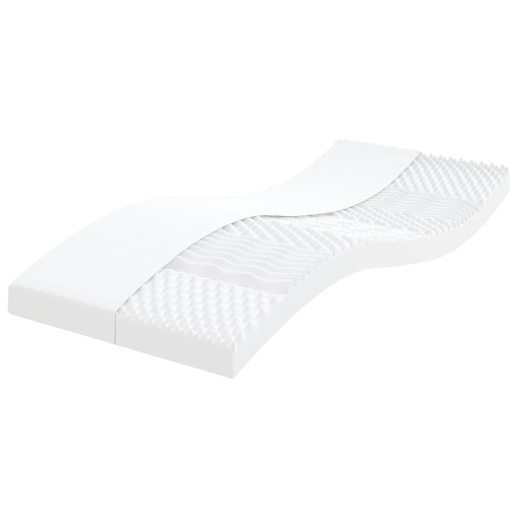 Materasso In Schiuma Bianco 7 Zone Durezza 20 Ild