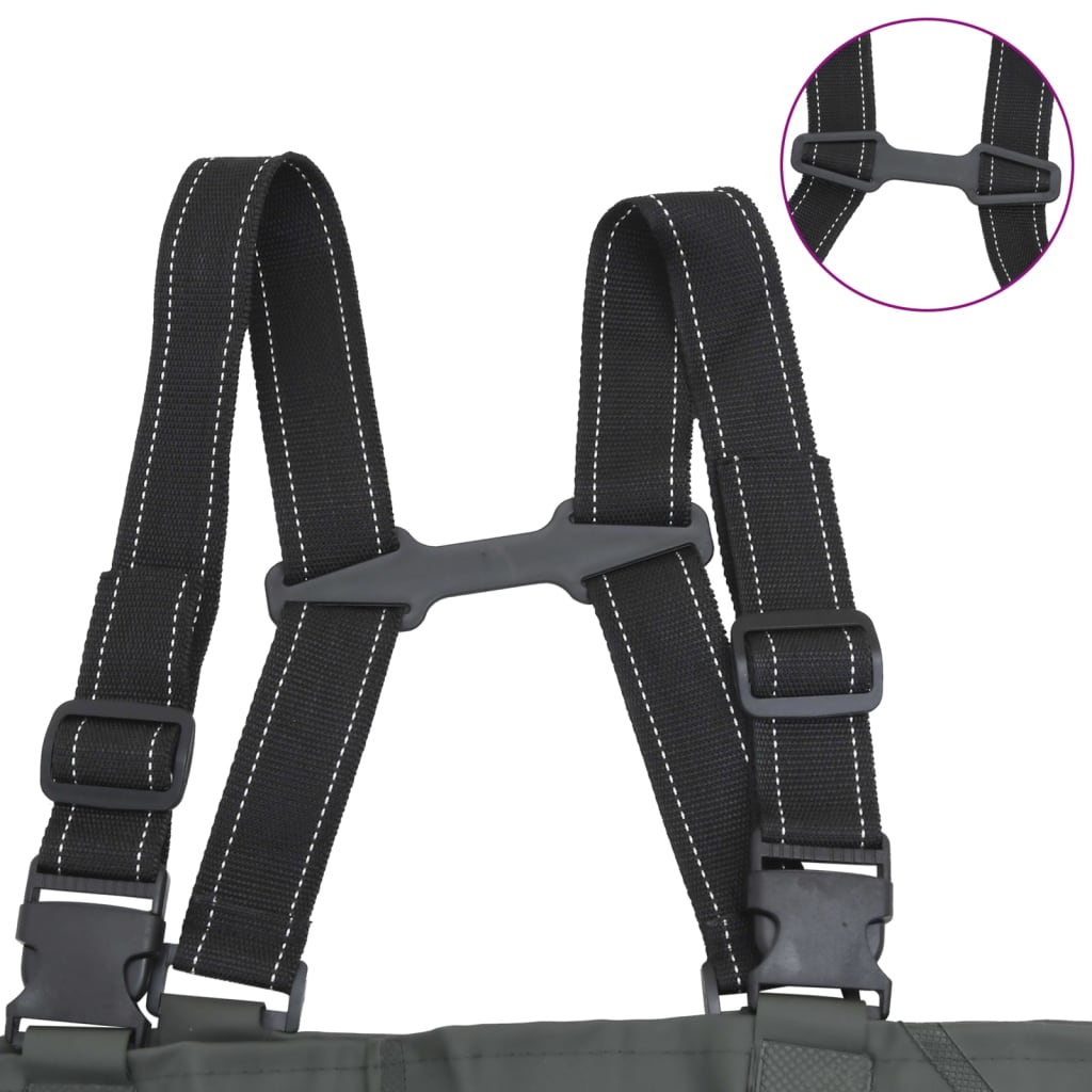 Wader Con Stivali E Cintura Taglia 42