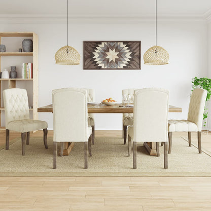 Sedie Da Pranzo 2 Pz Grigie Effetto Lino In Tessuto