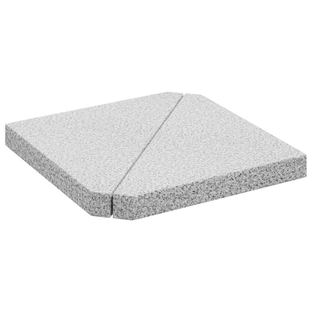 Piastre Per Parasole 2 Pz In Granito Triangolare 14 Kg
