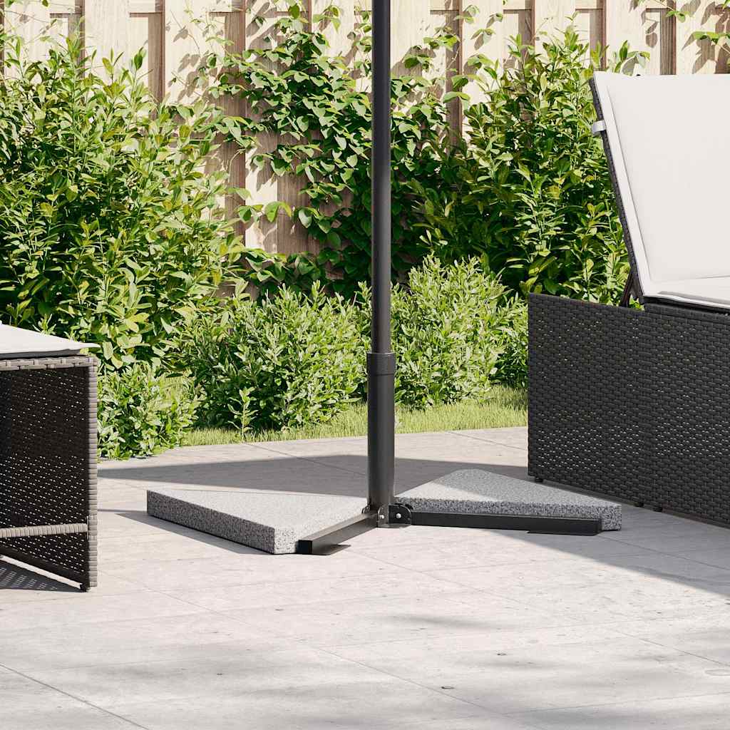 Piastre Per Parasole 2 Pz In Granito Triangolare 14 Kg