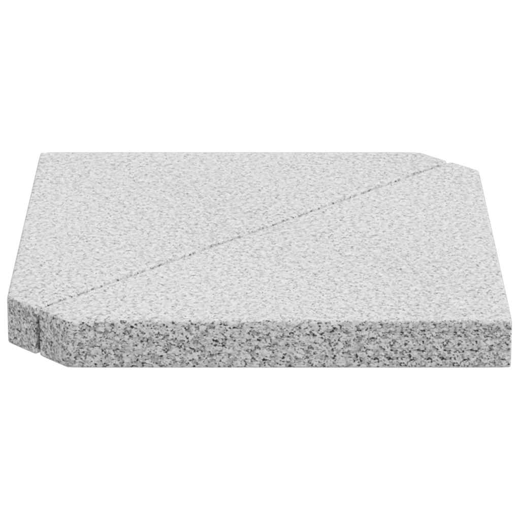 Piastre Per Parasole 2 Pz In Granito Triangolare 14 Kg