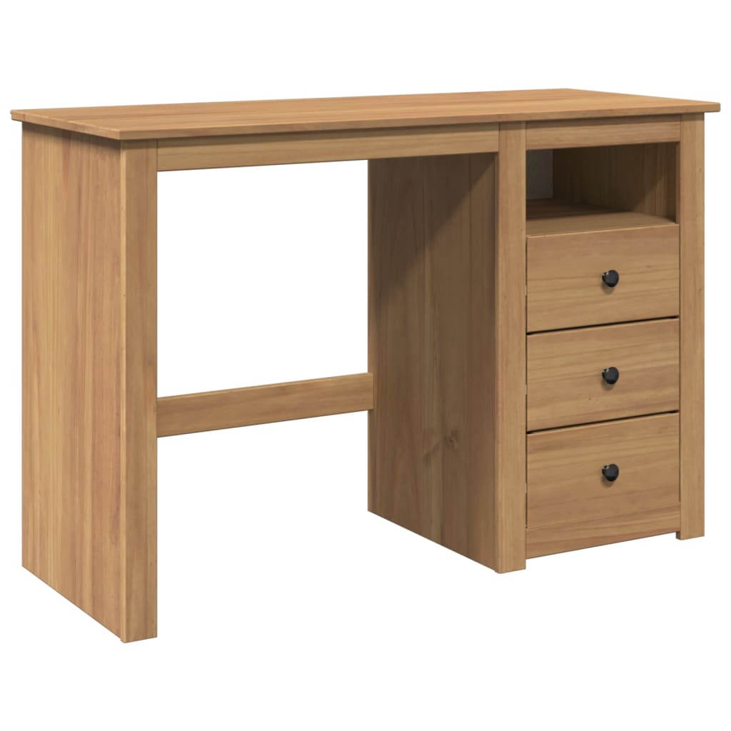 Scrivania Panama 112X45X75 Cm Legno Massello Di Pino