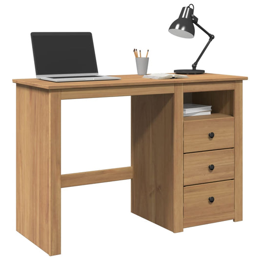Scrivania Panama 112X45X75 Cm Legno Massello Di Pino