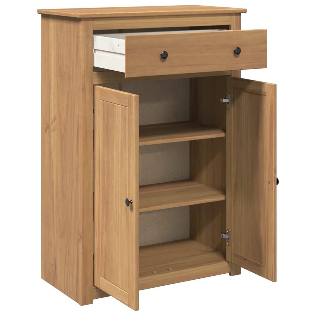 Scarpiera Panama 80X40X114 Cm Legno Massello Di Pino