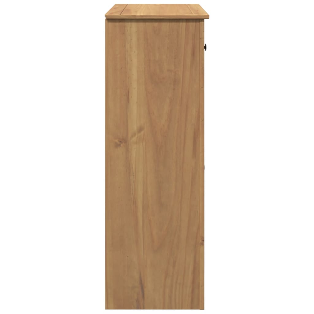 Scarpiera Panama 80X40X114 Cm Legno Massello Di Pino