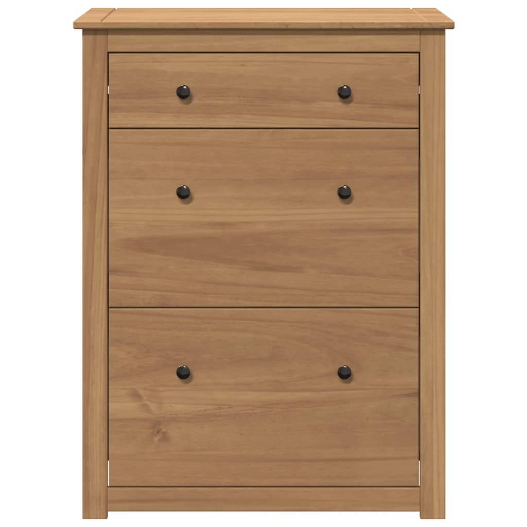 Scarpiera Panama 80X35X105 Cm Legno Massello Di Pino