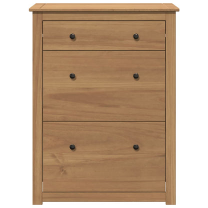 Scarpiera Panama 80X35X105 Cm Legno Massello Di Pino