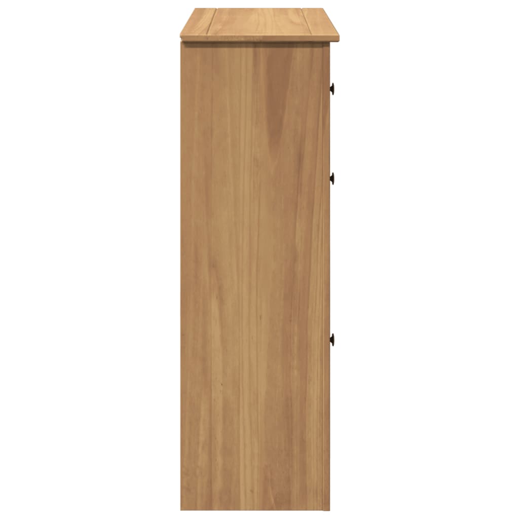 Scarpiera Panama 80X35X105 Cm Legno Massello Di Pino