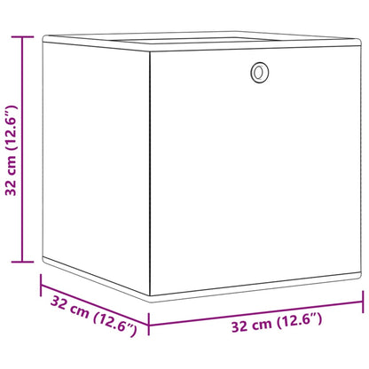 Scatole Portaoggetti 10 Pz 32X32X32Cm Tessuto Non Tessuto