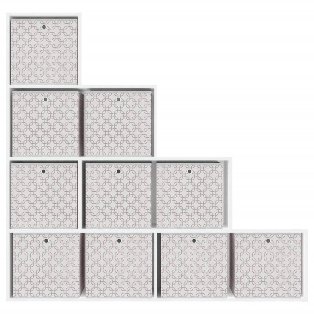 Scatole Portaoggetti 10 Pz 32X32X32Cm Tessuto Non Tessuto
